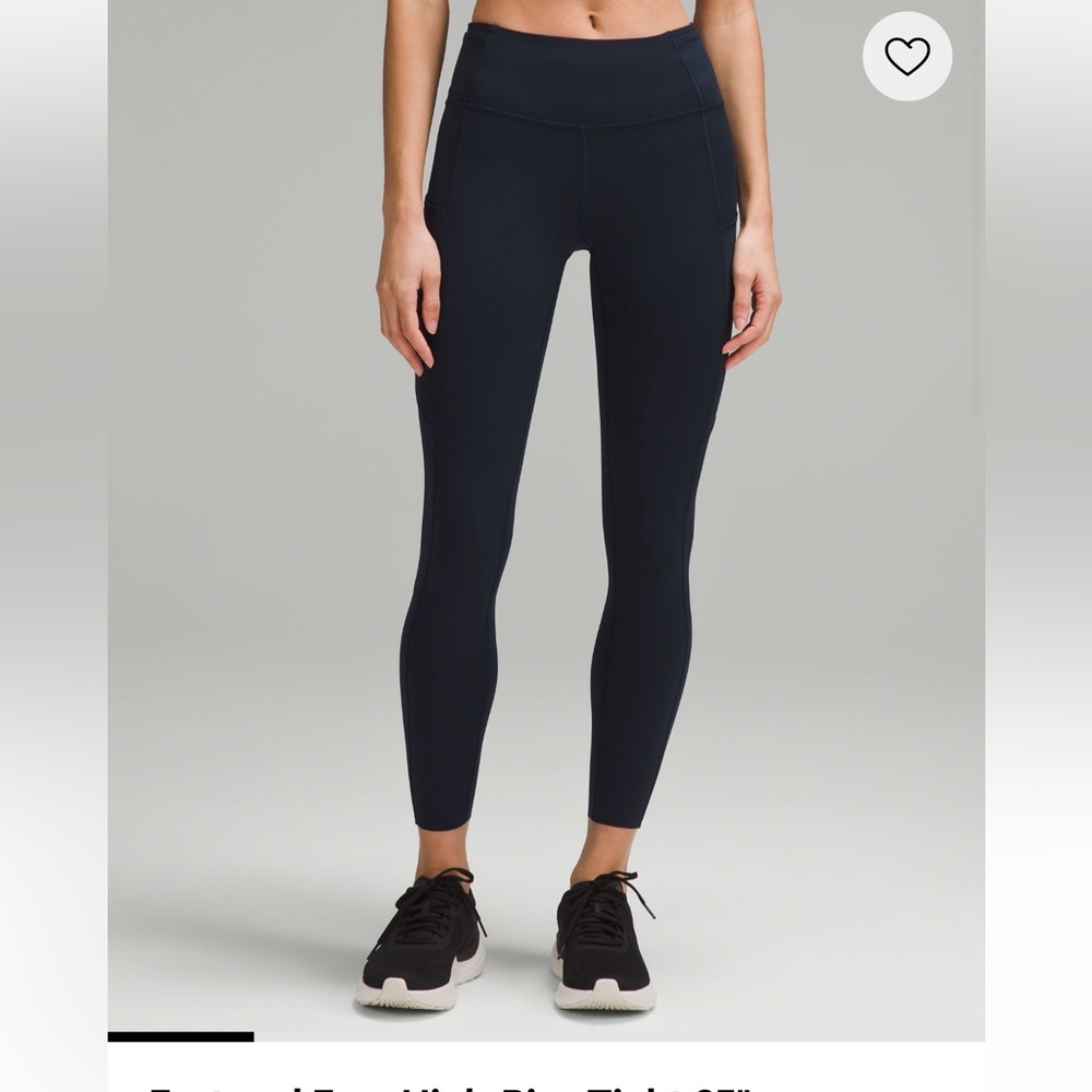 Lululemon Fast and Free Black High-Waisted Leggings - set of 3